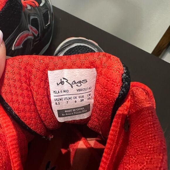 JB Rags Men shoes black/red size 8.5 - Picture 6 of 8